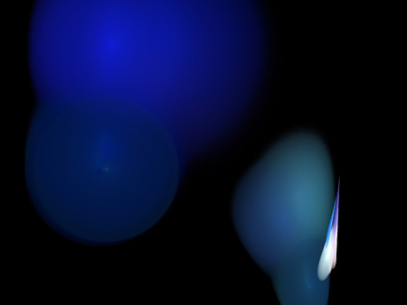 Digital Fractal on Blackの写真素材