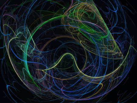 Vector Illustration of digital fractalのイラスト素材