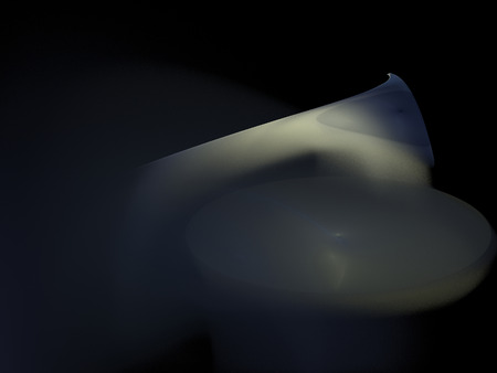 Digital Fractal on Blackの写真素材