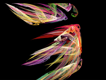 Vector Illustration of digital fractalのイラスト素材