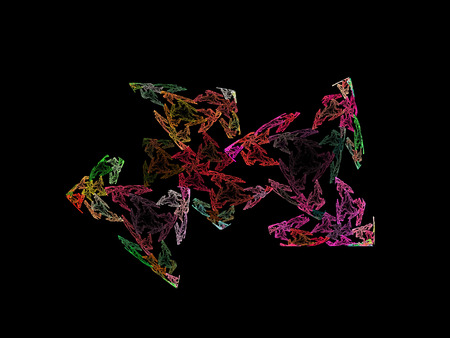 Digital Fractal on Black