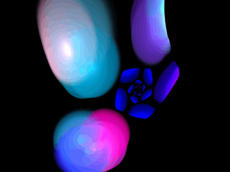 Vector Illustration of digital fractalのイラスト素材