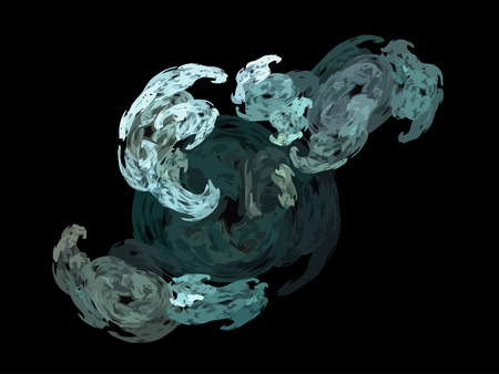 Vector Illustration of digital fractalのイラスト素材