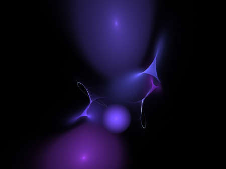 Digital Fractal on Black