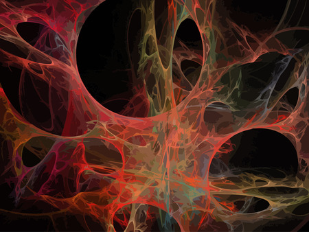 Vector Illustration of digital fractalのイラスト素材