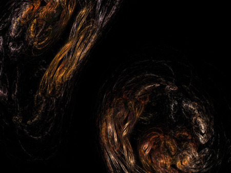 Digital Fractal on Blackの写真素材