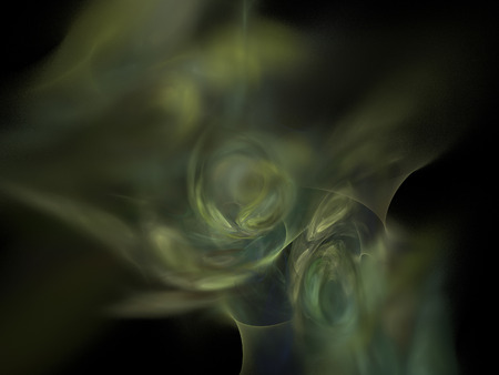 Digital Fractal on Blackの写真素材