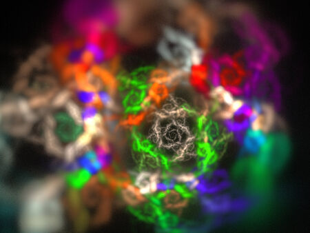 Digital Fractal on Black