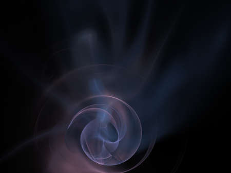 Digital Fractal on Black