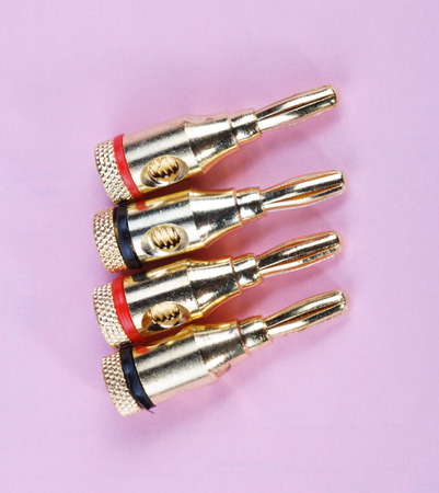 four electric  banana plug
