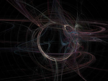 Digital Fractal on Black