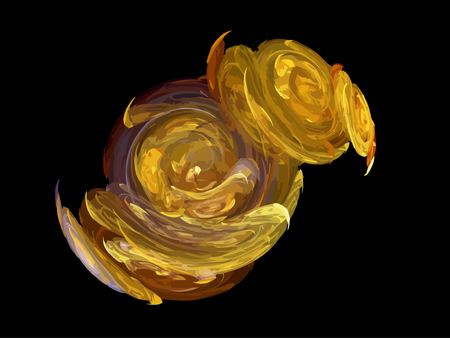 Vector Illustration of digital fractalのイラスト素材