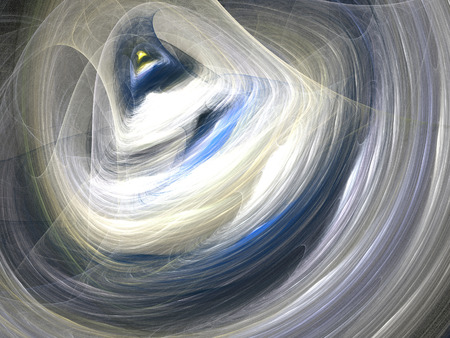 Digital Fractal on Blackの写真素材