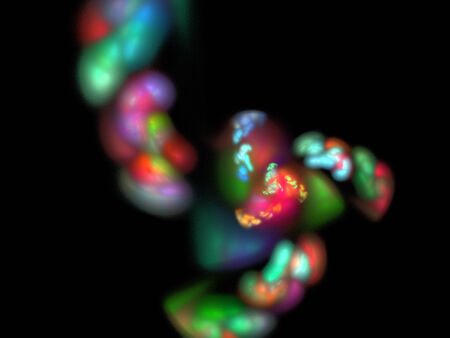 Digital Fractal on Black