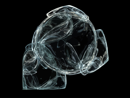 Illustration of digital fractalのイラスト素材