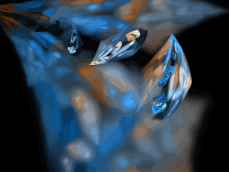 Vector Illustration of digital fractalのイラスト素材