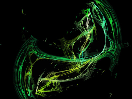 Vector Illustration of digital fractalのイラスト素材