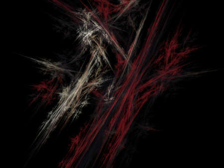 Digital Fractal on Blackの写真素材