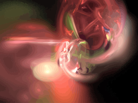 Vector Illustration of digital fractalのイラスト素材