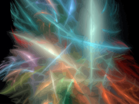 Vector Illustration of digital fractalのイラスト素材