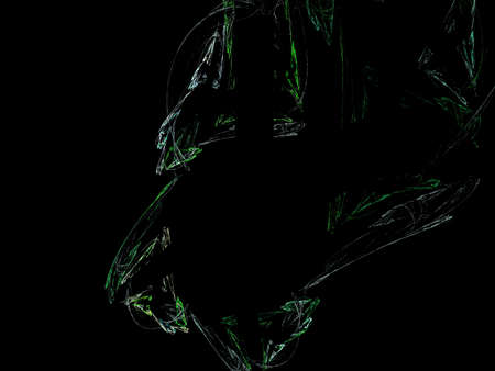 Digital Fractal on Blackの写真素材