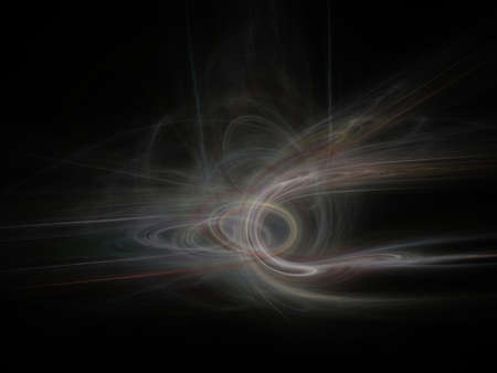 Digital Fractal on Black