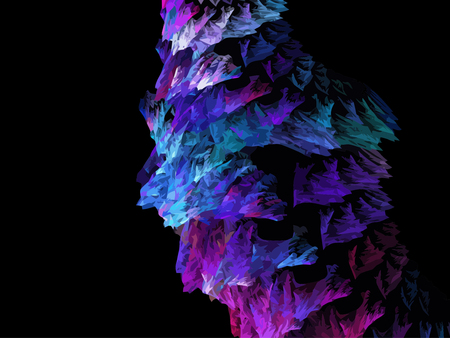 Illustration of digital fractalのイラスト素材