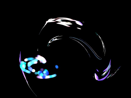 Digital Fractal on Black