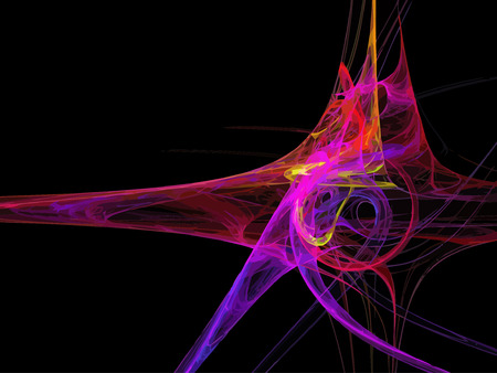 Vector Illustration of digital fractalのイラスト素材