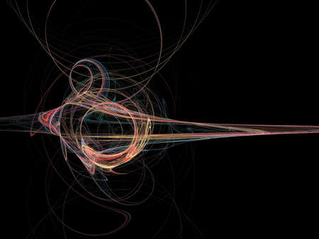 Digital Fractal on Black