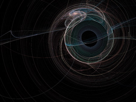 Digital Fractal on Black
