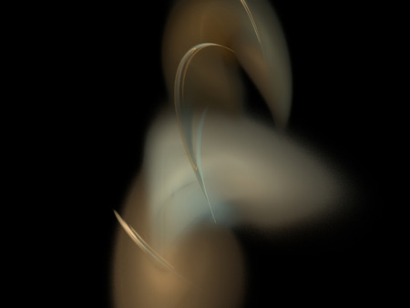 Digital Fractal on Blackの写真素材