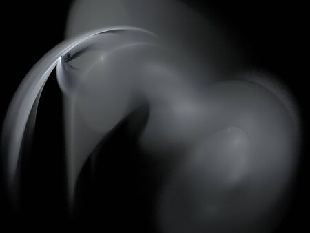 Digital Fractal on Blackの写真素材