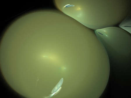 Digital Fractal on Blackの写真素材