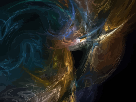 Vector Illustration of digital fractalのイラスト素材