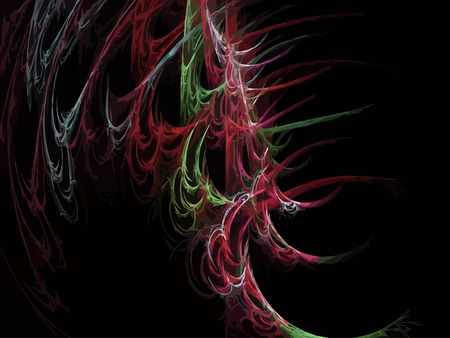 Vector Illustration of digital fractalのイラスト素材