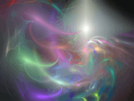 Illustration of digital fractalのイラスト素材