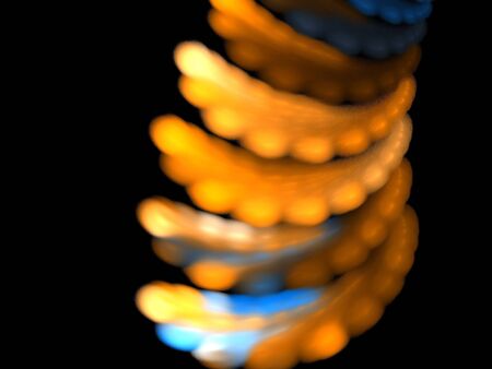 Digital Fractal on Blackの写真素材