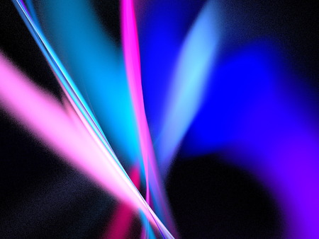 Digital Fractal on Blackの写真素材