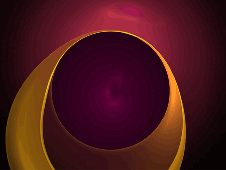 Vector Illustration of digital fractalのイラスト素材