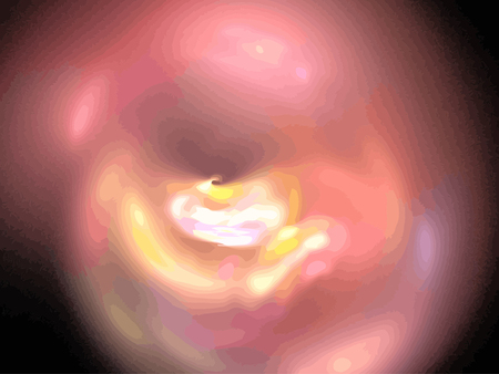 Vector Illustration of digital fractalのイラスト素材