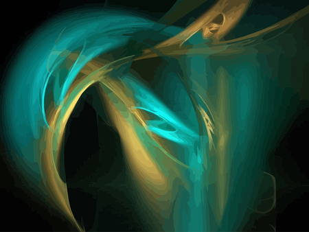 Vector Illustration of digital fractalのイラスト素材