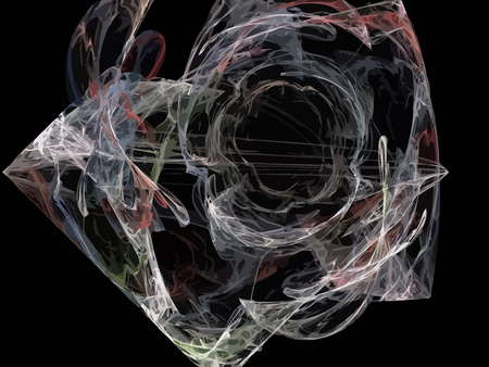 Vector Illustration of digital fractalのイラスト素材