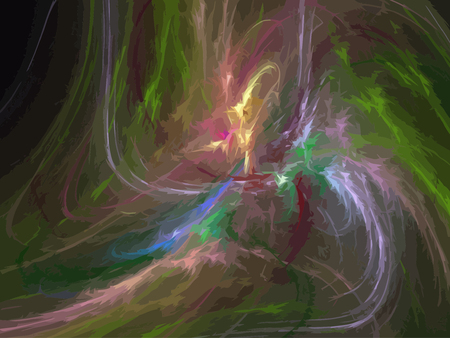 Illustration of digital fractalのイラスト素材