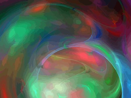 Vector Illustration of digital fractalのイラスト素材