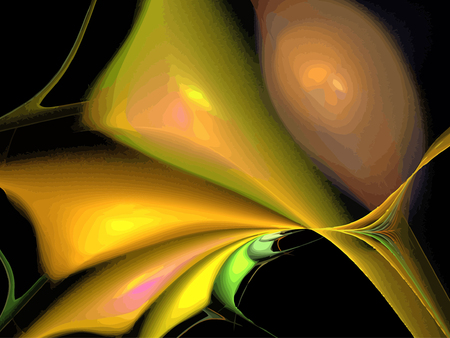 Vector Illustration of digital fractalのイラスト素材