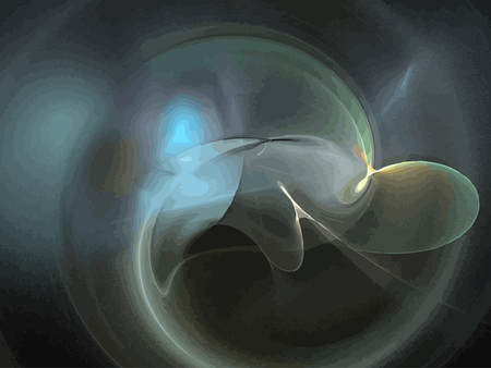 Vector Illustration of digital fractalのイラスト素材