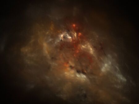 image of one Digital Fractal on Black Color