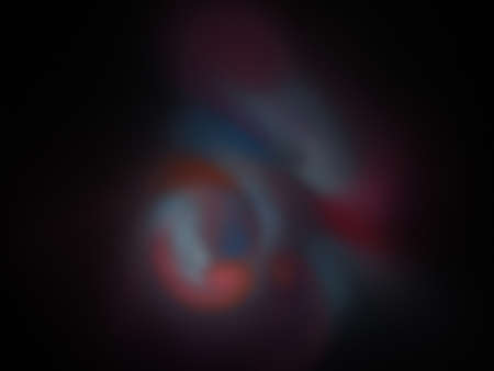 image of one Digital Fractal on Black Colorの写真素材