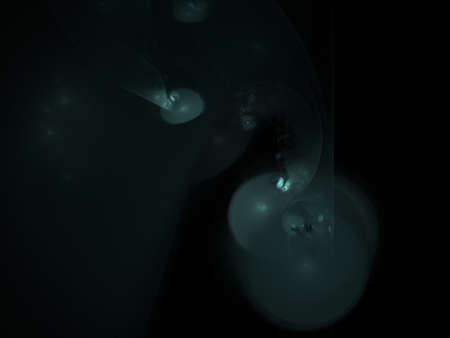 image of one Digital Fractal on Black Color